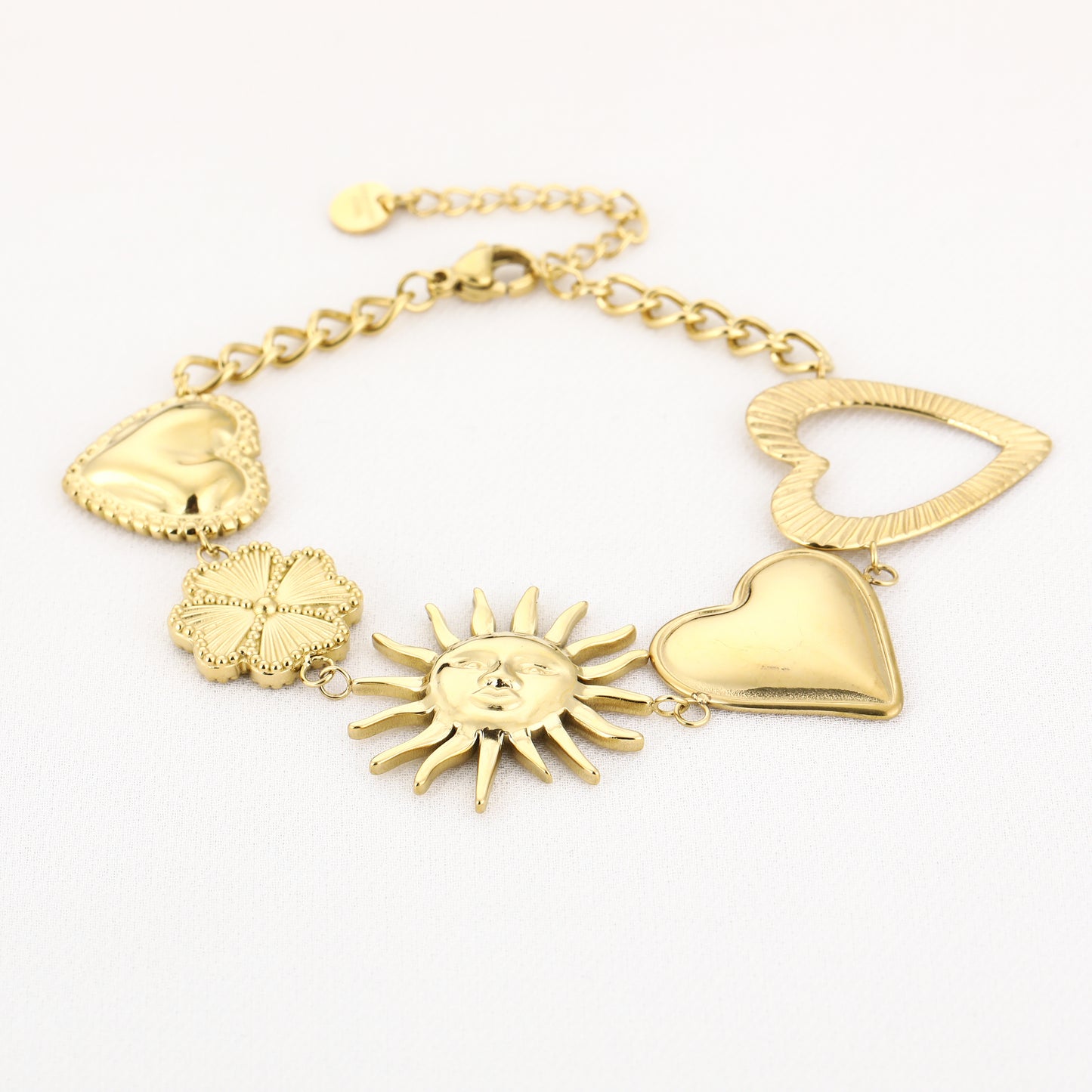 XL bedels armband Hart