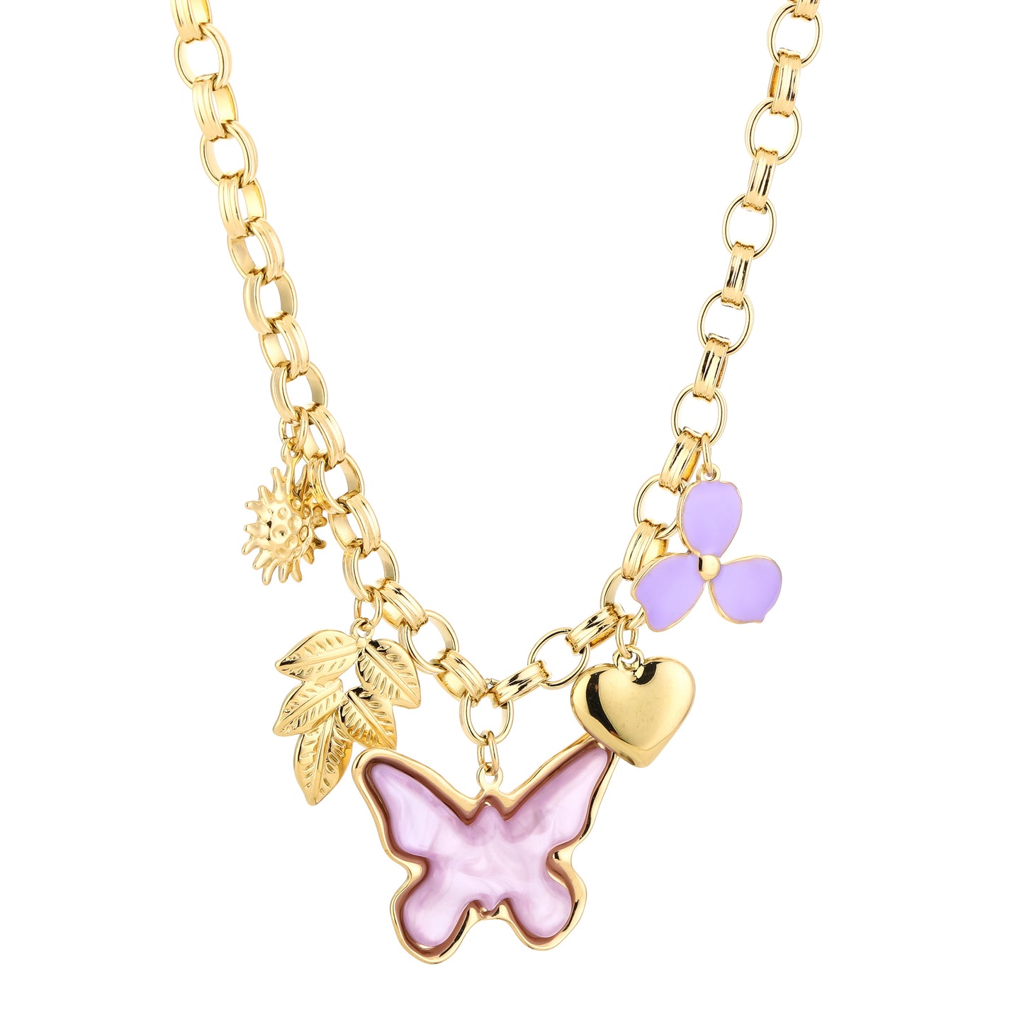 Vlinder bedel ketting